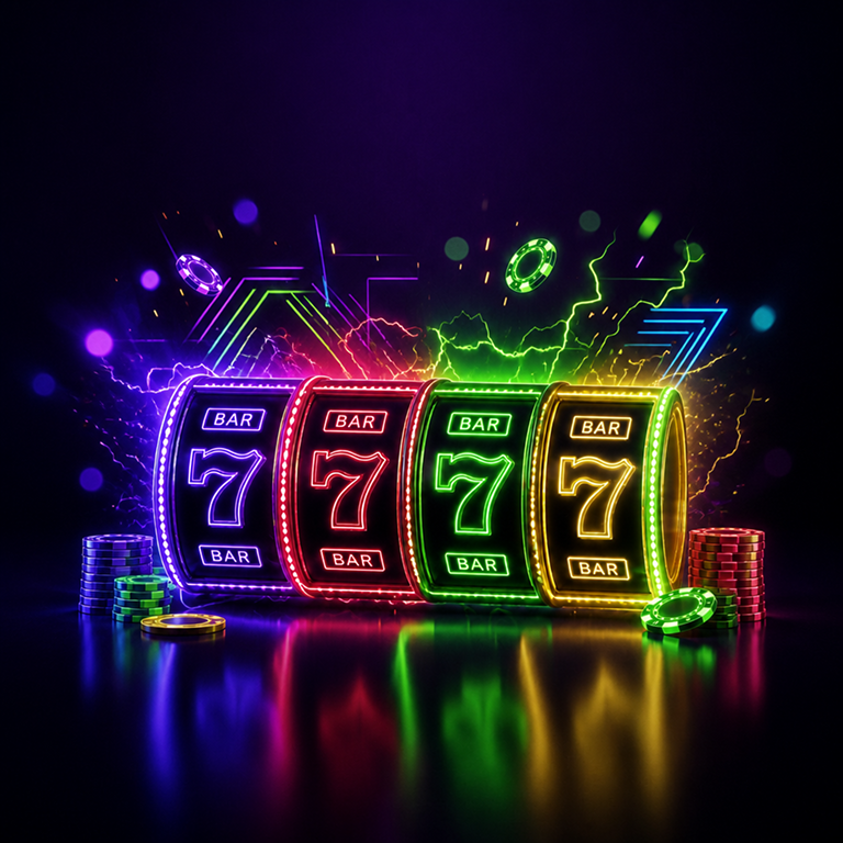 Rows of colorful slot machines at GoldSpinia casino